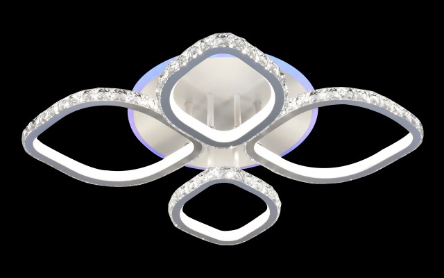 МС-DK5859A/2+2 WH (RGB) Led 176W+8W 3000K+4000K+6500K диммер (1) светильник потолочный