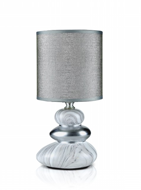 В-HS8478-1 white+silver shade, размер: 130*130*265мм (24) светильник настольный