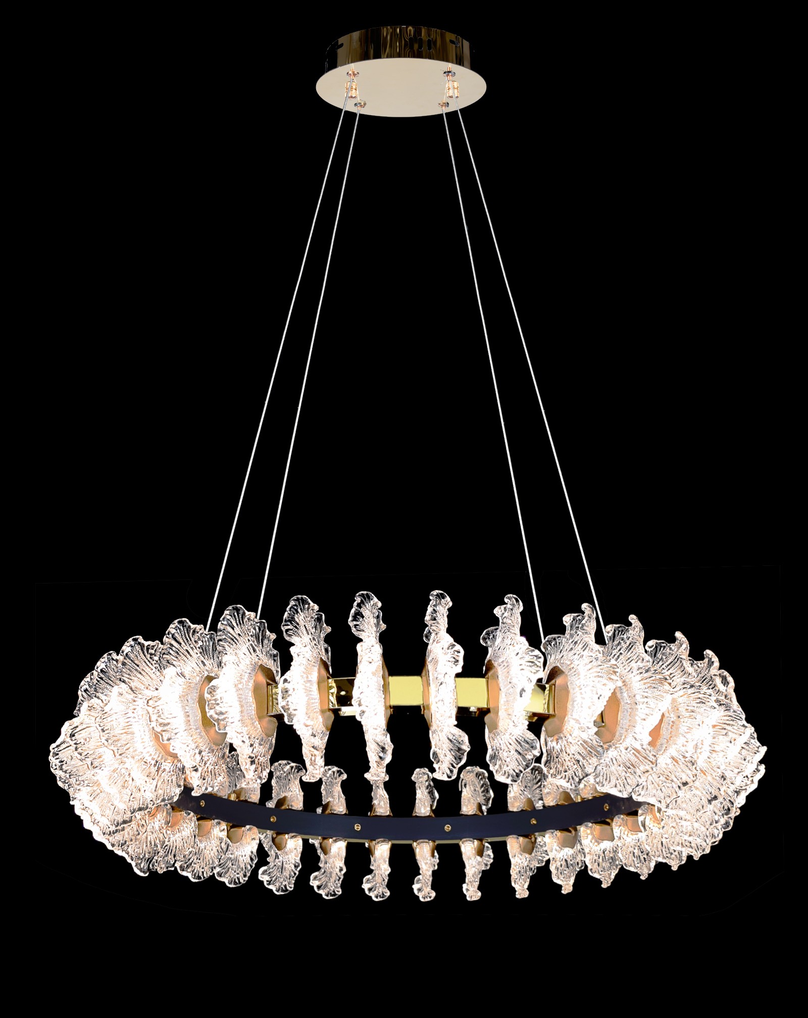 CG80082-80 FGD Led 4000K, 77W, диммер, акрил, размер: D800*H1500мм (1) светильник потолочный