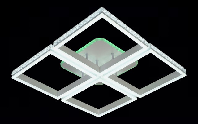 МС-DK6000A/4 WH (RGB) Led 206W+6W 3000K+4000K+6500K диммер (1) светильник потолочный