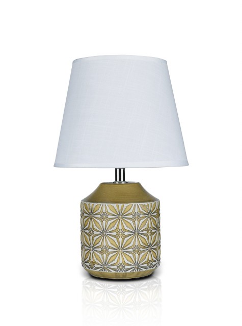 К-EA025 Ancient+White shade H32см (24) светильник настольный