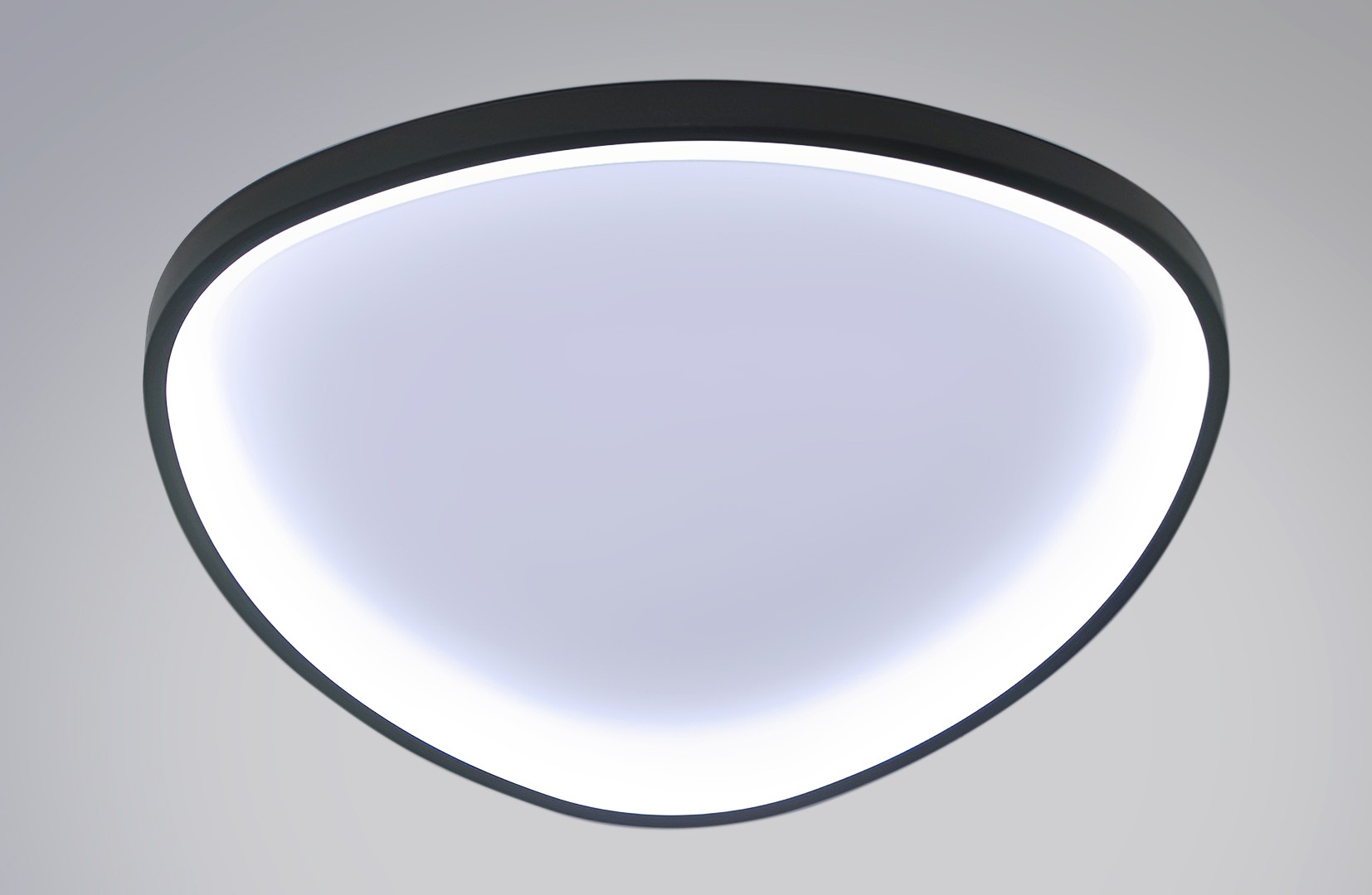 Ч-MK7039-52 BK+WH Led 57W 3000-7000K диммер, размер: D520*H65мм (1) светильник потолочный