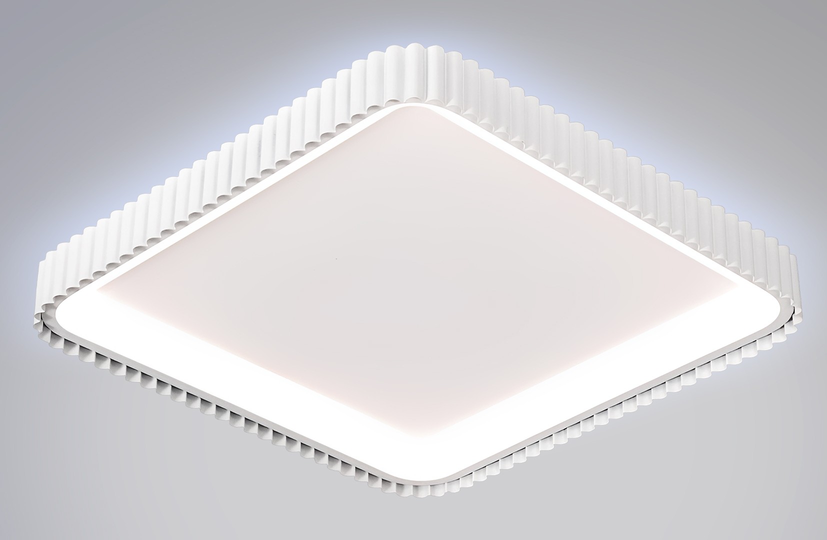 Ч-MK7668-50F WH Led 118W 3000-7000K диммер, размер: 500*500*50мм (1) светильник потолочный