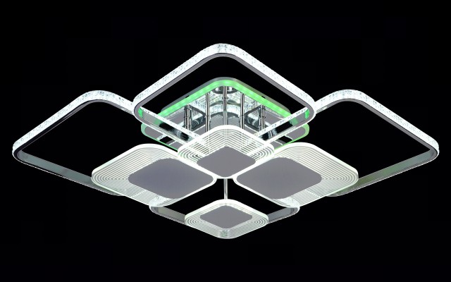 МС-DK5886B/8 CR (RGB) Led 139W+6W 3000K+4000K+6500K диммер (1) светильник потолочный
