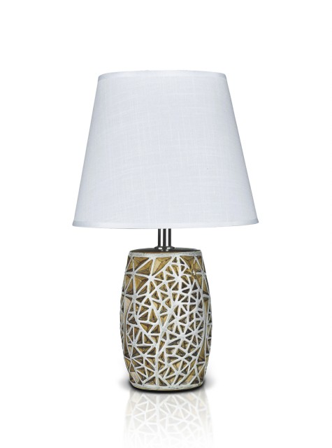 К-EA007 Ancient+White shade H33см (24) светильник настольный