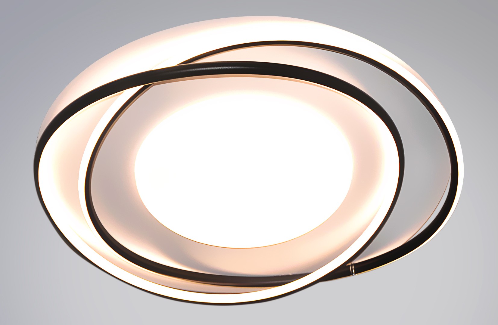 Ч-MD046 WH+BK Led 148W 3000-7000K диммер, размер: D500*H75мм (1) светильник потолочный