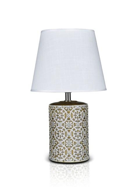 К-EA005 Ancient+White shade H33см (24) светильник настольный