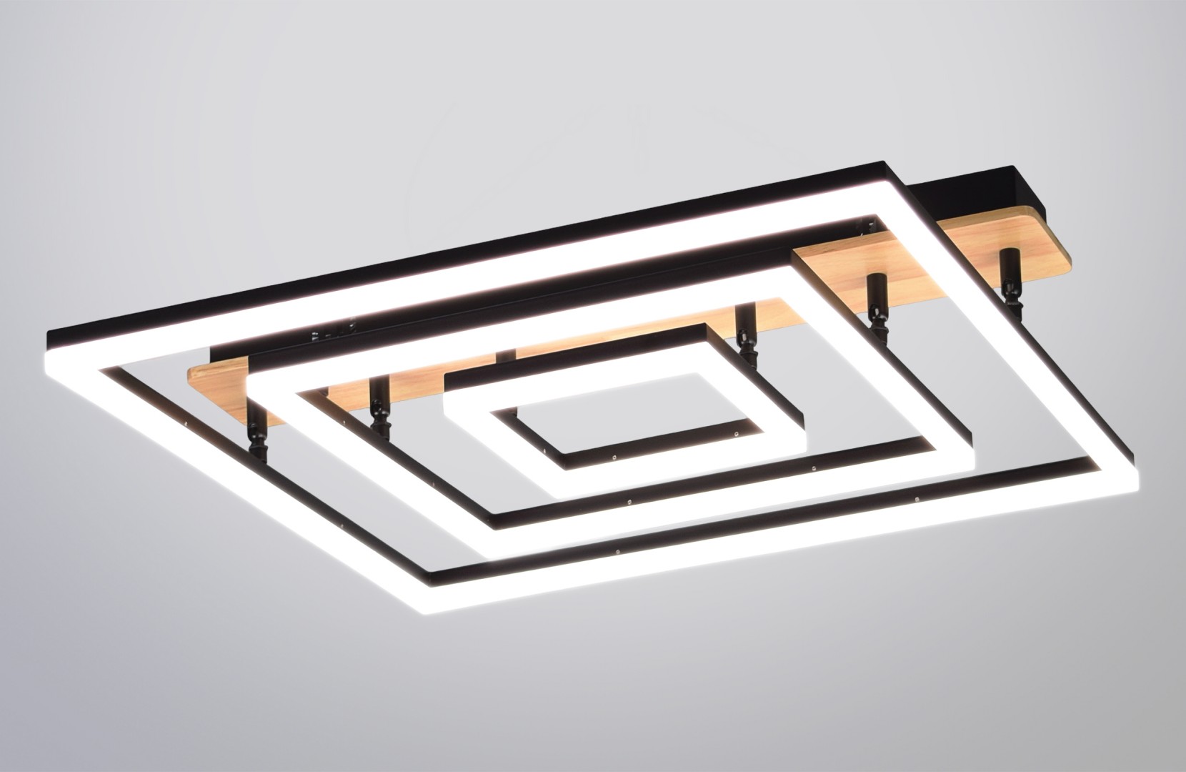 АР77081/3 BK+WD Led 3000K+6500K 164W без пульта управления (1) светильник потолочный