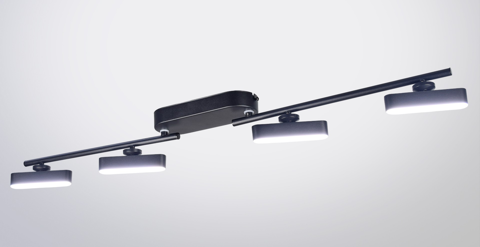 T4L-S6 BK Led 3000*4000*6500K встроен ручной блок переключения на корпусе, 24W,размер: 940*80*118мм