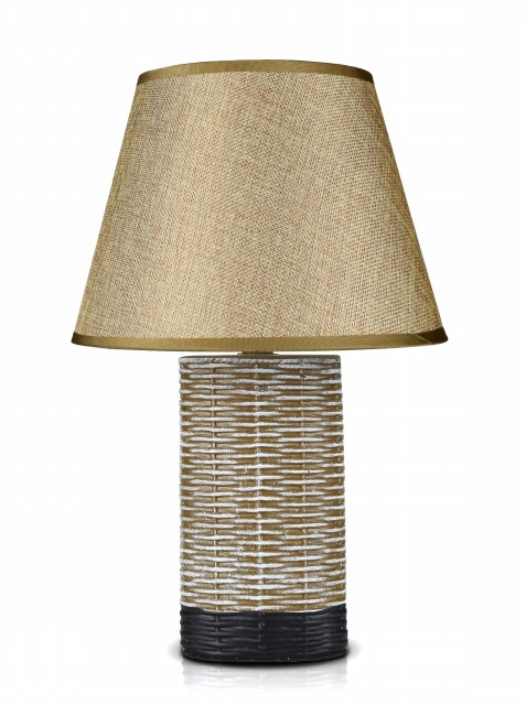 В-HS8203 brown+brown shade, размер: 250*250*390мм (12) светильник настольный