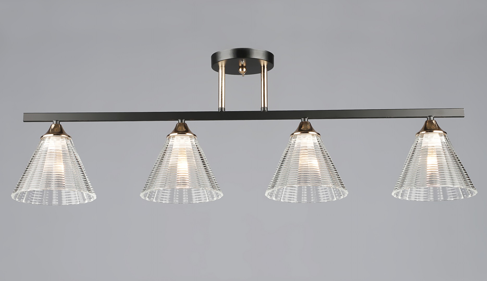 ВР-N7130/4 BK+FGD L820*W155*H270мм (4) светильник потолочный