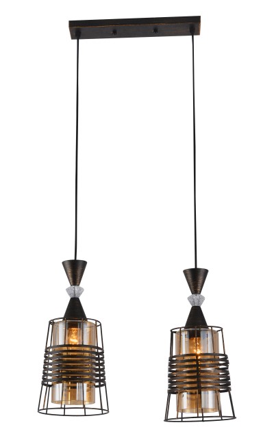 МС-XA3113/2B BK+PATINA GOLD (2) светильник потолочный