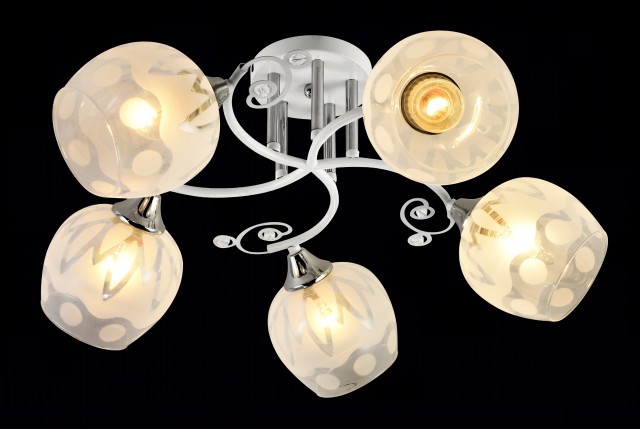 МС-XA1435B/5 WH+CR (4) светильник потолочный