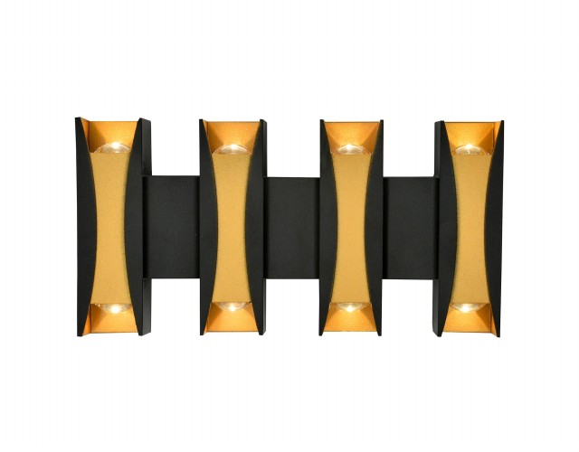 Х-B20915/8 Black+Gold LED 8*1W 4000K (10) светильник настенный