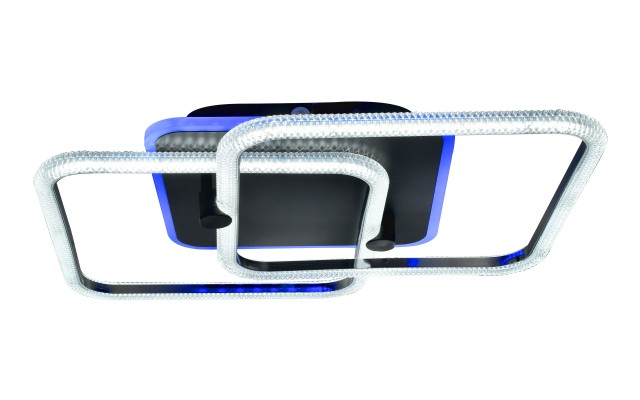 Х20645/2+1 BK+CR подсветка RGB LED 72W 3000K-4000K-6000K диммер (5) светильник потолочный