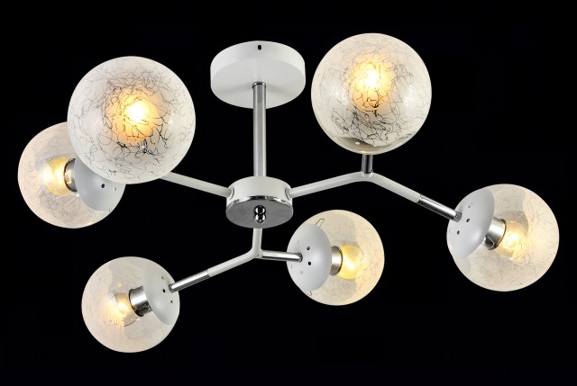 МС-XA1358B/6 WH+CR (4) светильник потолочный