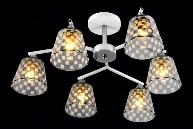 МС-XA1367B/6 WH+CR (4) светильник потолочный