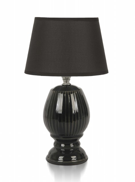 А-LE566 Black+Black абажур, размер: 200*200*340мм (24) светильник настольный