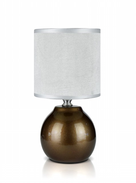 В-HS7795 brown+white shade, размер: 130*130*260мм (24) светильник настольный