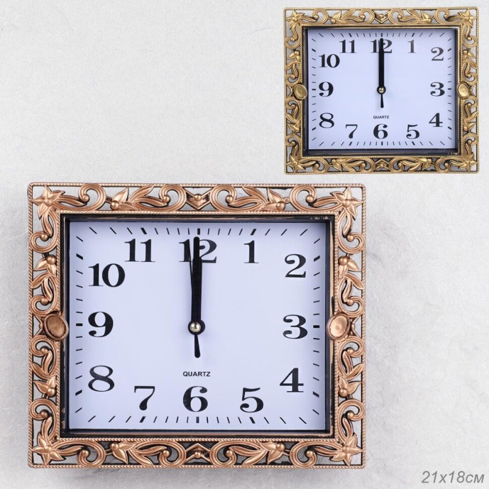 736696 (в уп.60шт.) - Часы настенные, квадратные 2 [01107860]
