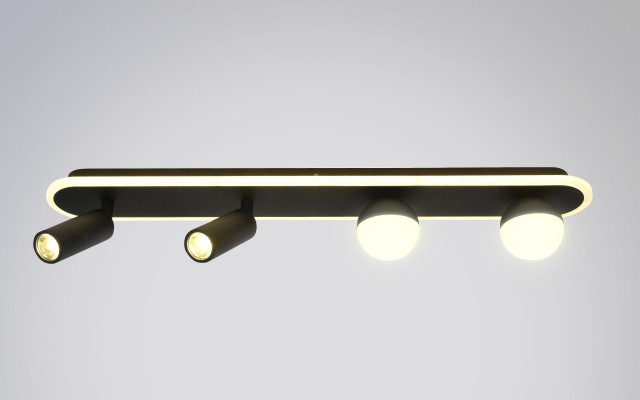 Х20650-2Q+2S-LB BK LED60W 3000-4000-6000K Dimmer (1) светильник потолочный