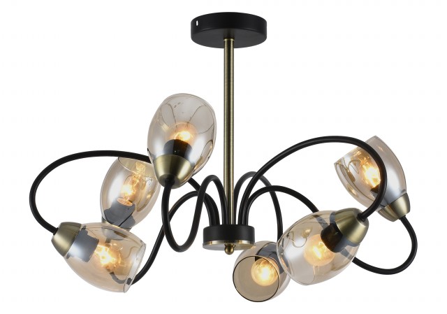 МС-XA1270B/6 BK+AB (4) светильник потолочный