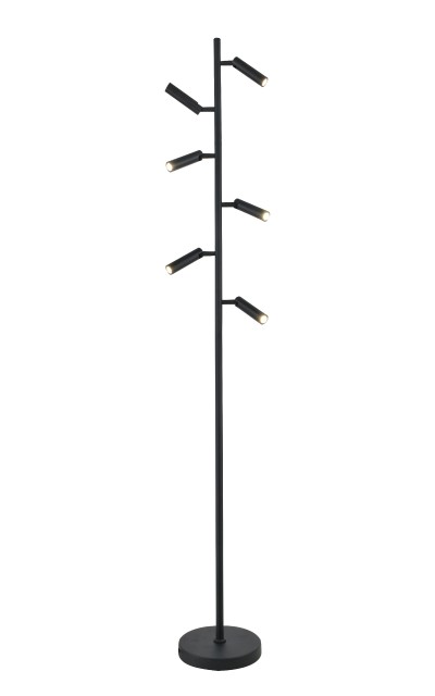 Х-F20773-6S BK H1560мм LED18W 4000K (1) светильник напольный