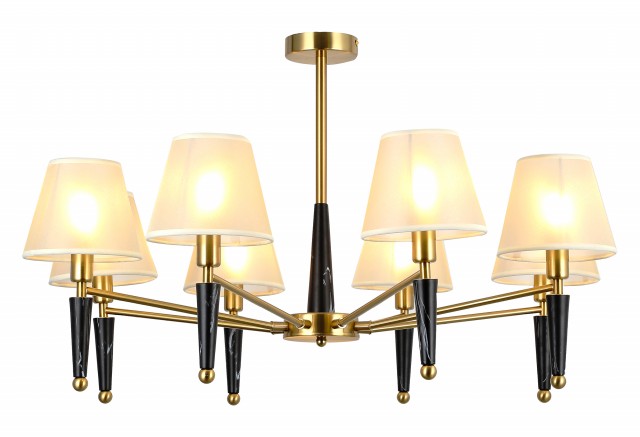 MDGD40618/8 BRASS, D820*H480мм, E14*8*40W, (1) светильник потолочный