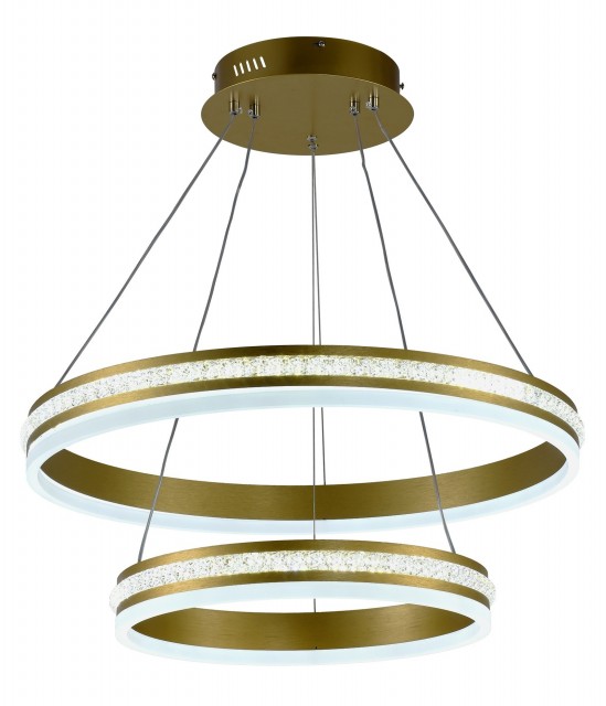МС-DK6040/2 Matte gold  Led 136W 3000K+4000K+6500K диммер (1) светильник потолочный