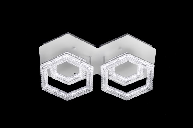 Д3730/2+2C WH Led 88W 3000K+4000K+6500K диммер (1) светильник потолочный
