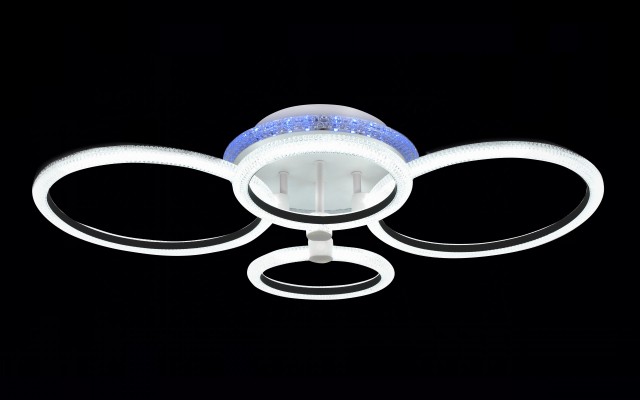 Х20548/2+2+1 WT+BK подсветка RGB LED 75W 3000K-4000K-6000K диммер (5) светильник потолочный