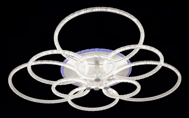 МС-XI3600C/9 WH (RGB) Led 158W+6W 3000K+4000K+6500K диммер (1) светильник потолочный