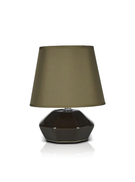 А-LE560A Brown+Brown абажур, размер: 180*180*230мм (24) светильник настольный